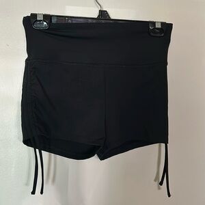 Forever 21 size medium spandex workout shorts with drawstring sides
